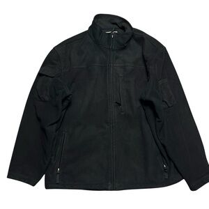 Duluth Trading Jacket Men’s 2XL Black Full Zip Fleece Outdoor Utility